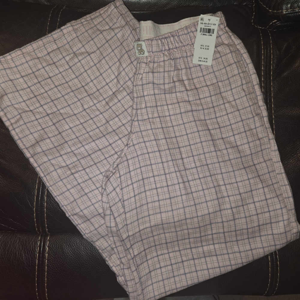 Pink Plaid Pajama Pants